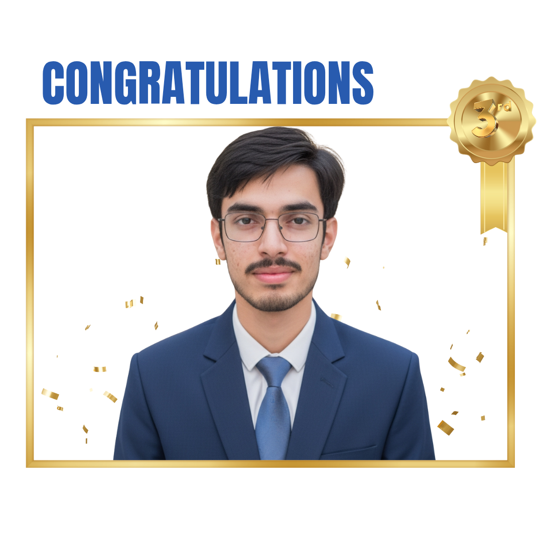 Amritpal SIngh - 3rd place inter-university presentation competition