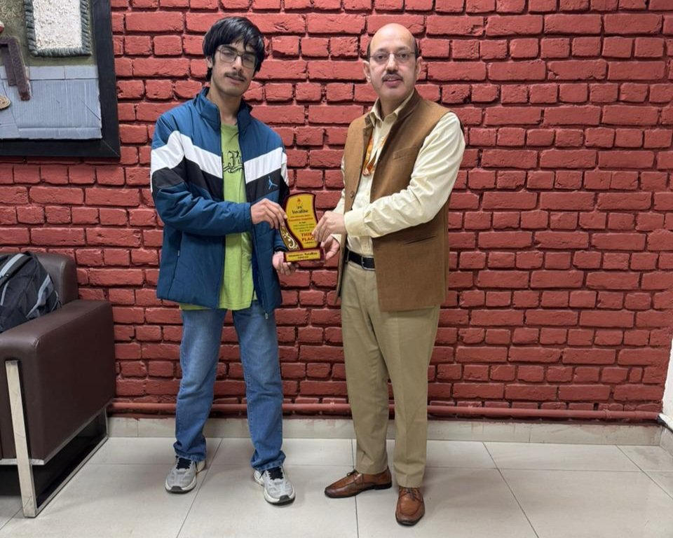 Event highlights of YuvaRise initiative - winners felicitation image of Presentation Competition