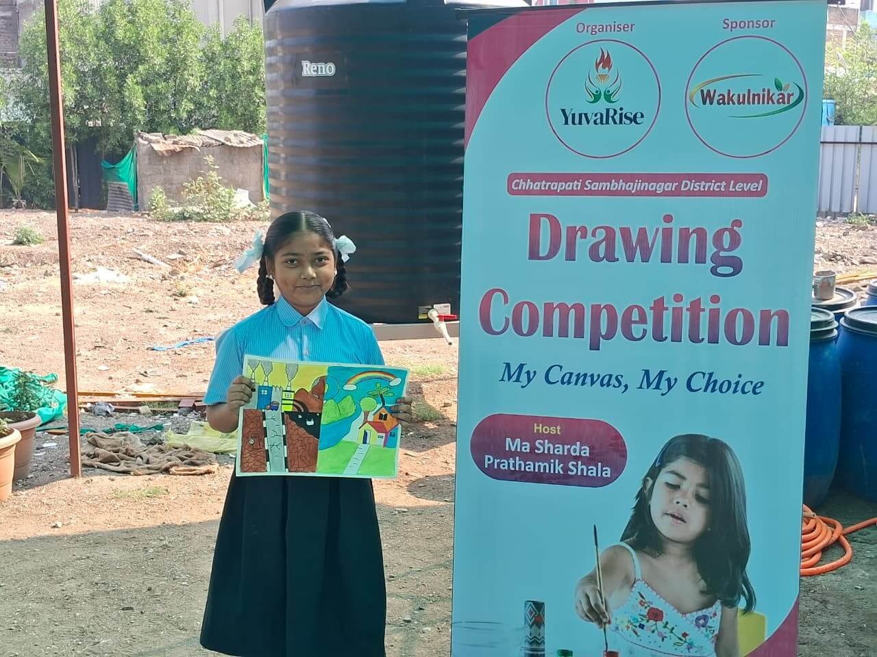 3rd Winner of drawing competition organised at Chhatrapati Sambhajinagar, Maharashtra