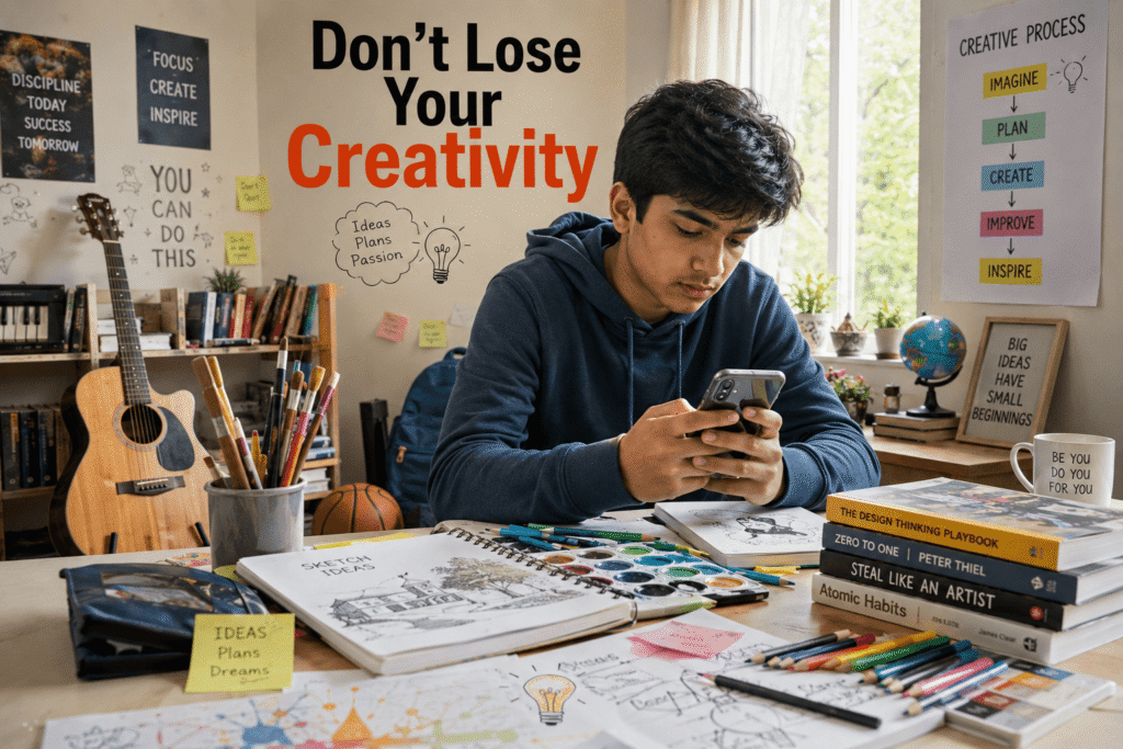 importance of creativity in students affected by excessive mobile usage