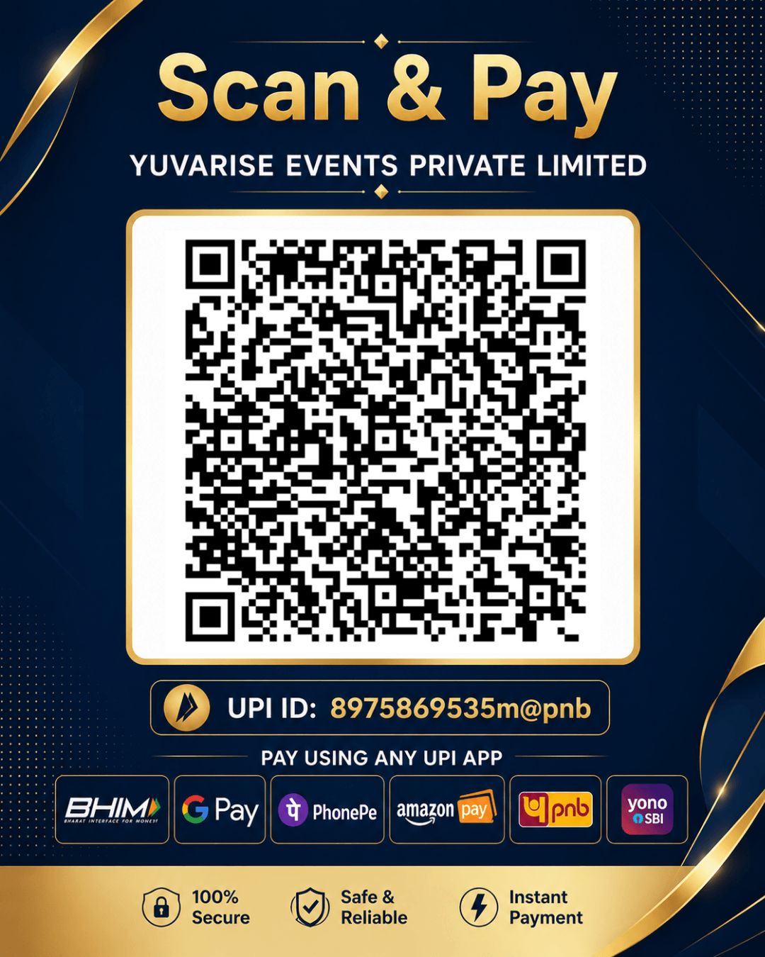 YuvaRise Rang Bharat payment QR