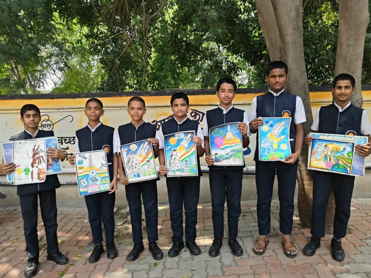 YuvaRise Rang Bharat Competition conducted at Atma Malik Gurukl
