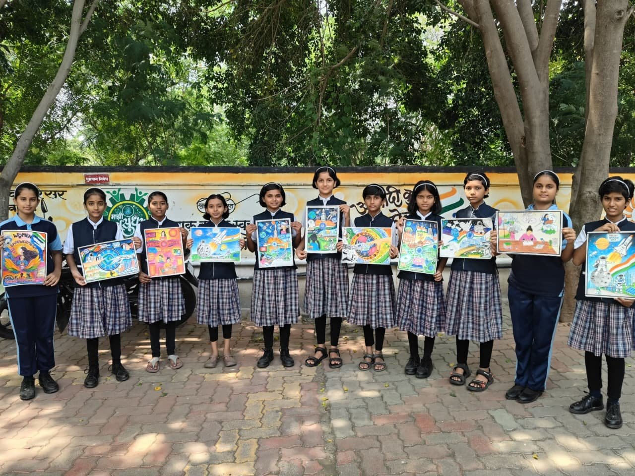 Glimpses of YuvaRise Rang Bharat Competition conducted at Atma Malik Gurukl